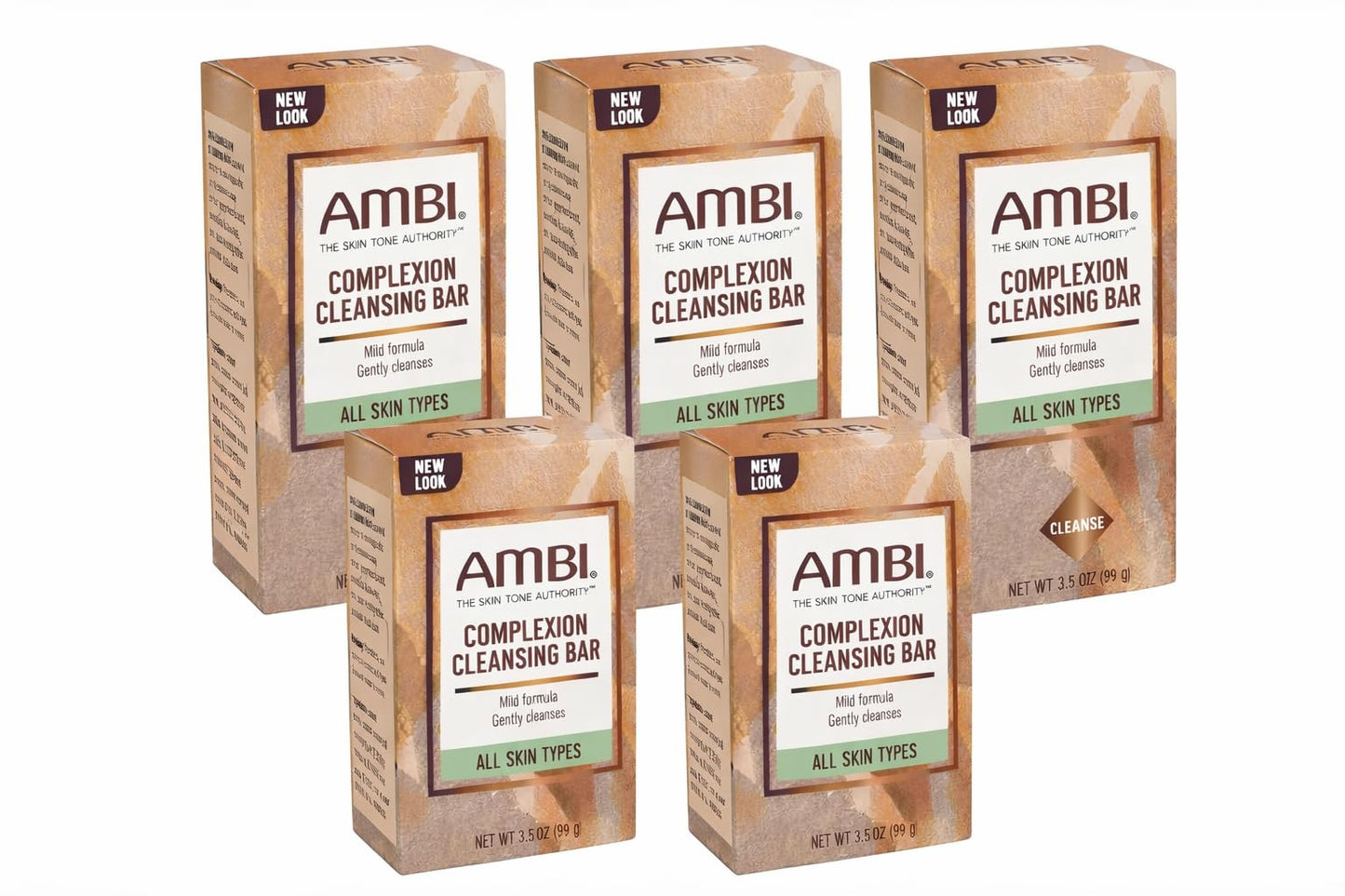Ambi Complexion Cleansing Bar Soap, 3.5 oz (Pack of 5) Beauty & Personal Care Ambi