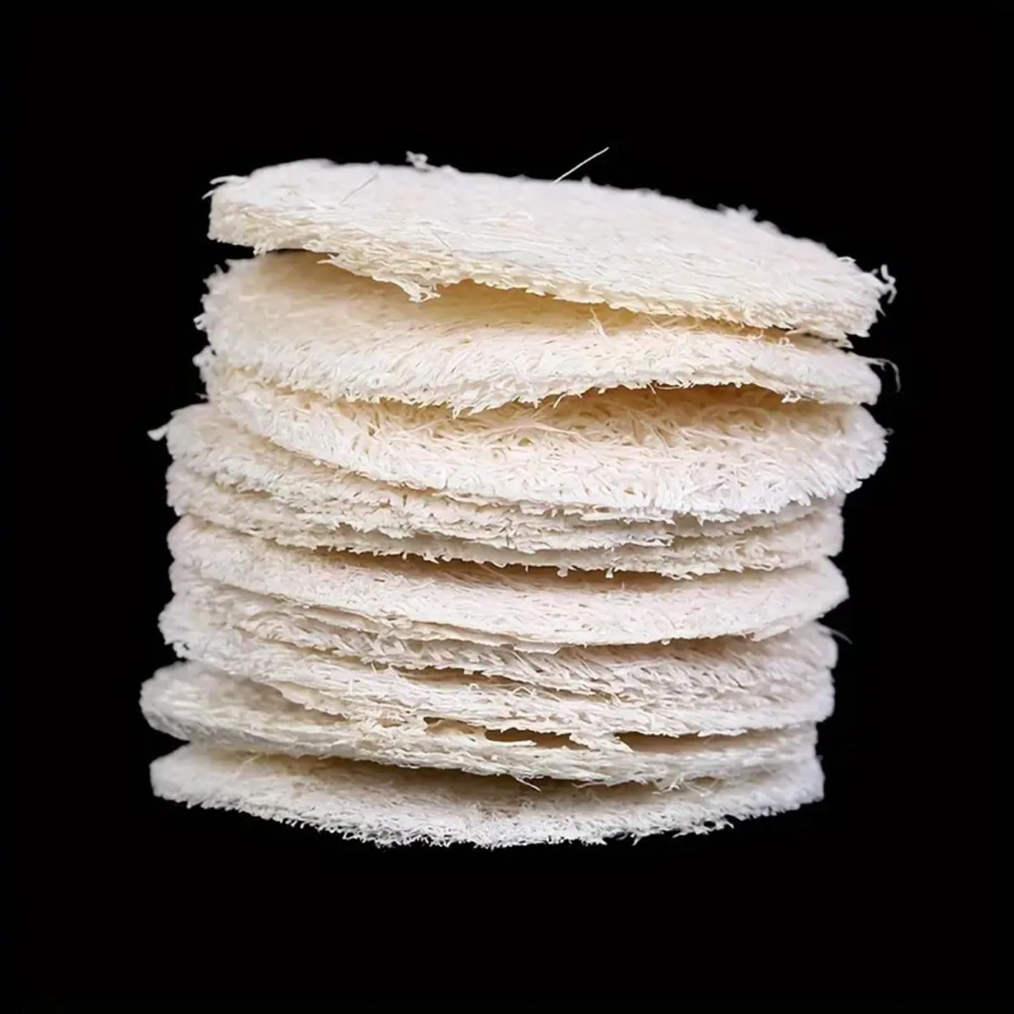 Facial Loofah Pads, 2.36 inches Round Complexion Natural Loofah Facial Discs Exfoliating Facial Loofah Skin Scrub Pack of 20 Beauty & Personal Care KEWLYSEU