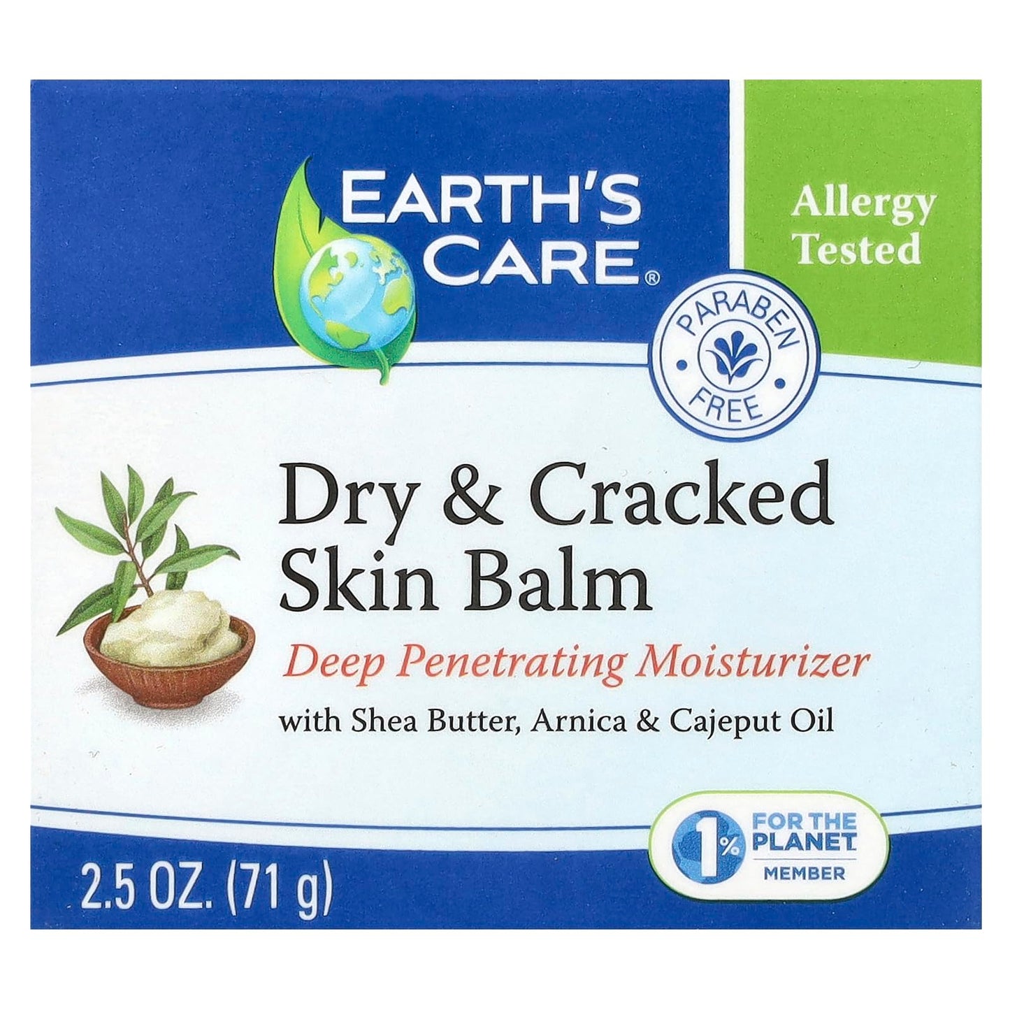 Earth's Care Dry and Cracked Skin Balm Moisturizer for Dry Skin Beauty & Personal Care Earth's Care