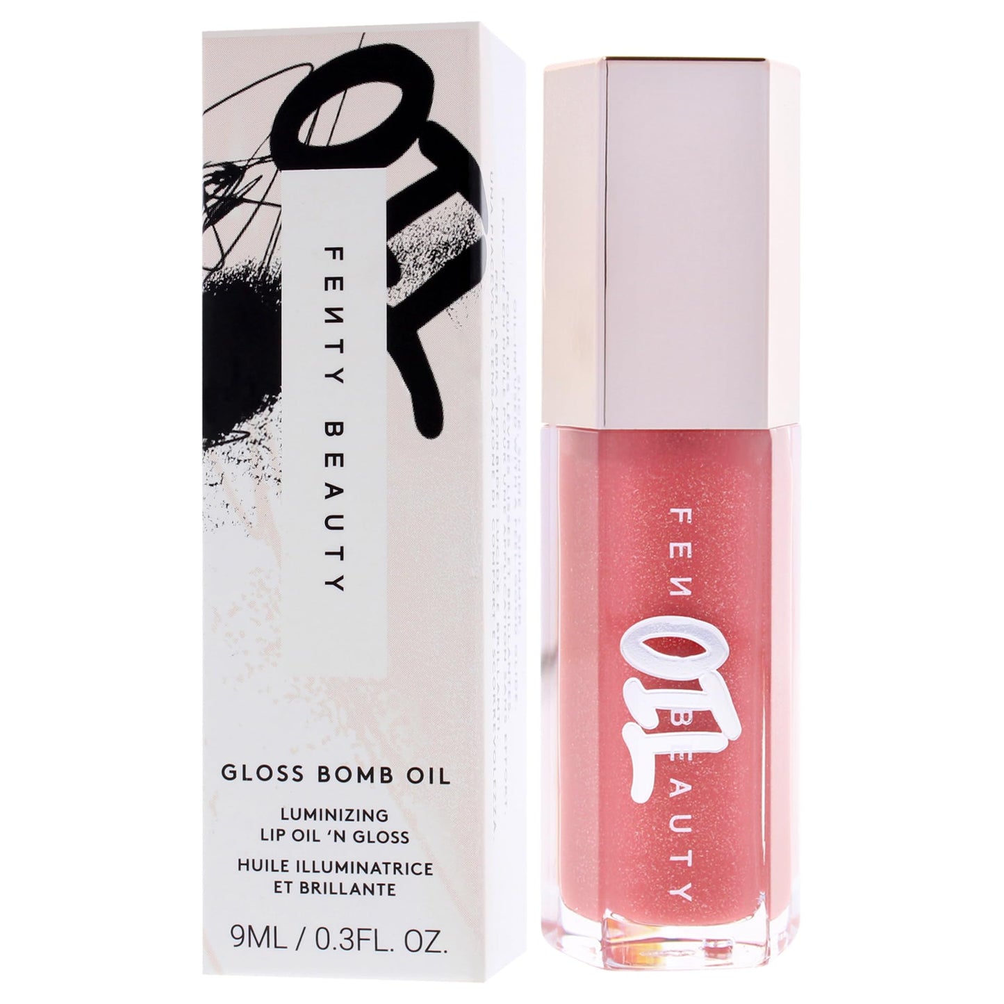 Gloss Bomb Luminizing Lip Oil N Gloss - 01 Fussy by Fenty Beauty for Women - 0.3 oz Lip Gloss Beauty & Personal Care FENTY BEAUTY