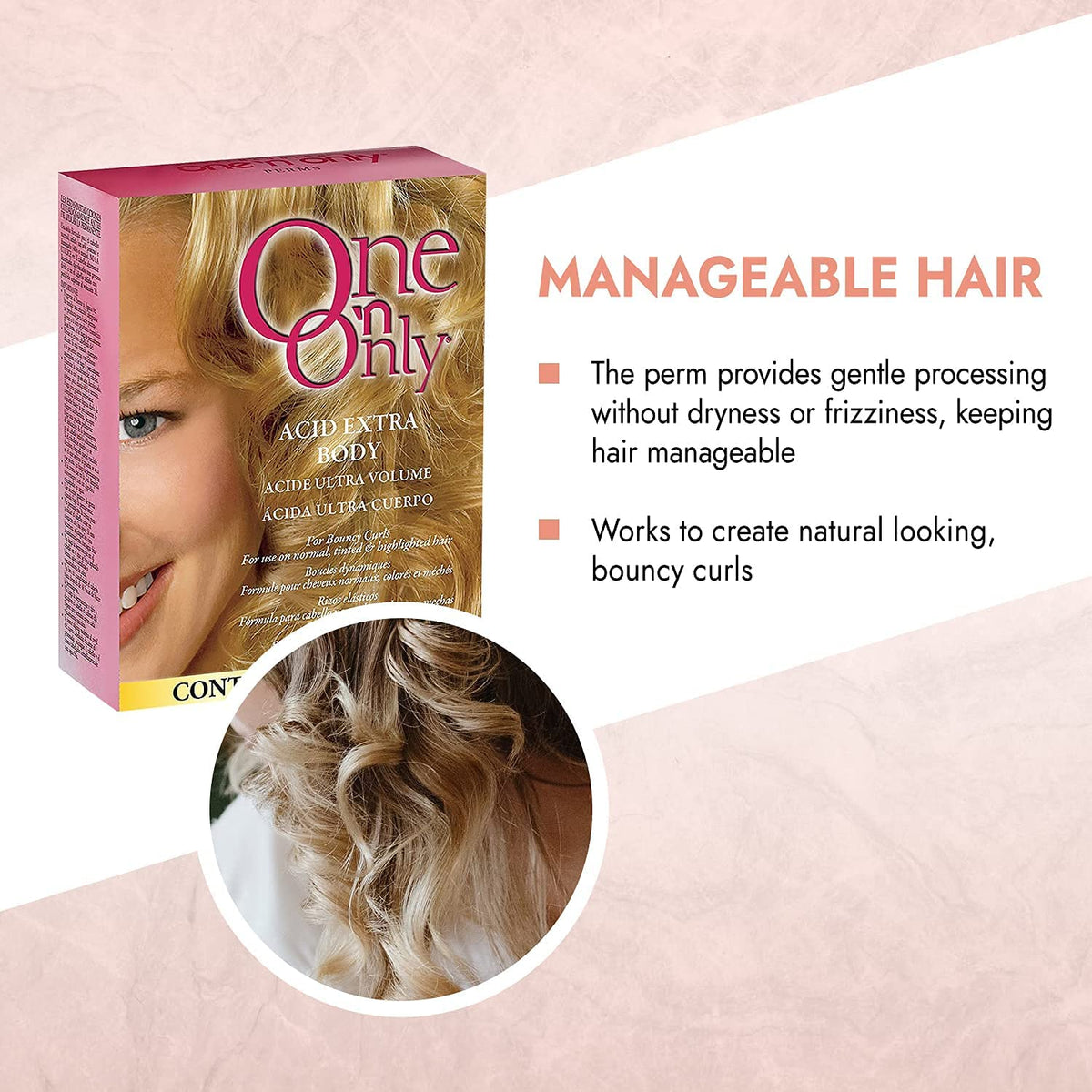 One 'n Only Acid Extra Body Hair Perm & At Home Kit, 1 Count