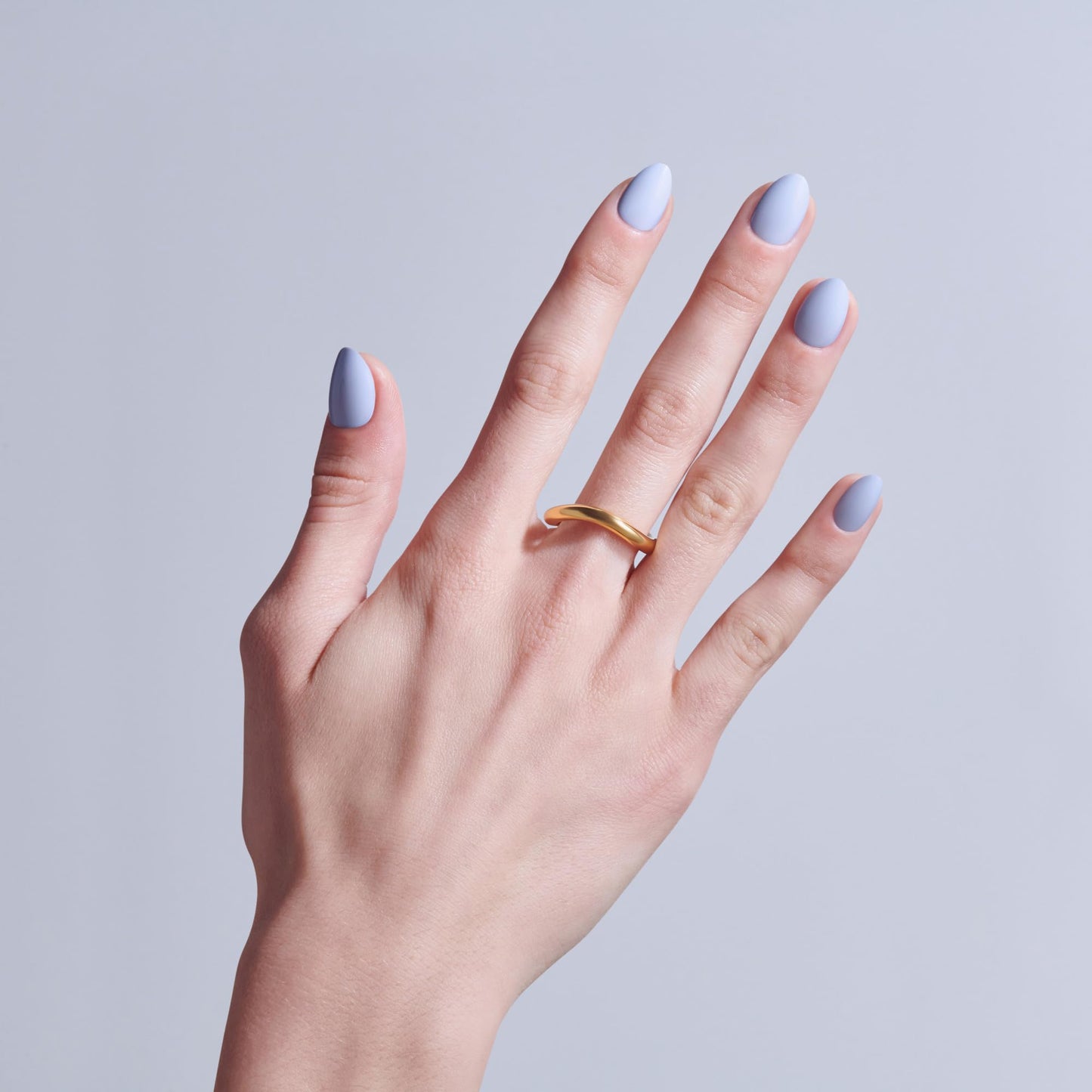 Kiss Core, Press On Nails, Nail glue included, 'Flee', Blue, Short Size, Almond Shape, Includes 32 Nails, 2g Glue, 1 Manicure Stick, 1 Mini File Beauty and Personal Care KISS