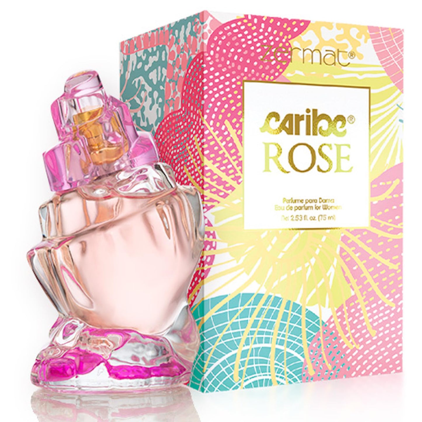 Zermat, Perfume for Women, Caribe Rose, Floral - Fruity Scent 2.53 Fl. Oz Beauty & Personal Care Zermat