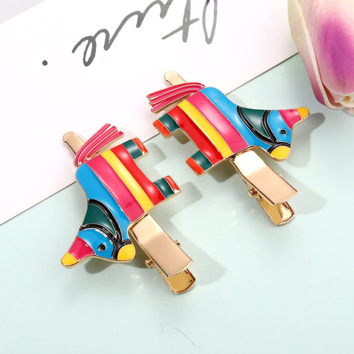 Cinco De Mayo Hair Clips Mexican Fiesta Hairpins for Women Statement Cactus Chili Pinata Sombrero Alligator Clips Mexican Hair Accessory Gifts Beauty & Personal Care NVENF