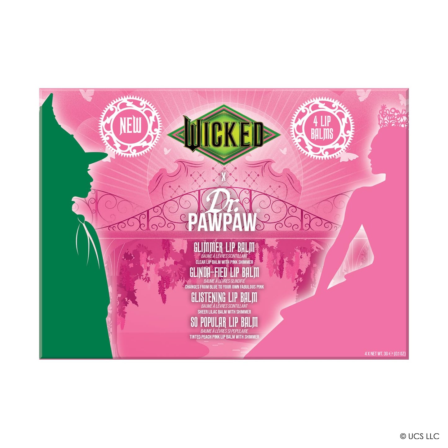 Dr. PawPaw Glinda Wicked Balm Collection - Natural Lip Balm with Aloe Vera - Gluten Free Lip Moisturizer to Nourish, Soften and Hydrate - 4 pc Beauty and Personal Care Dr. PAWPAW ORIGINAL BALM