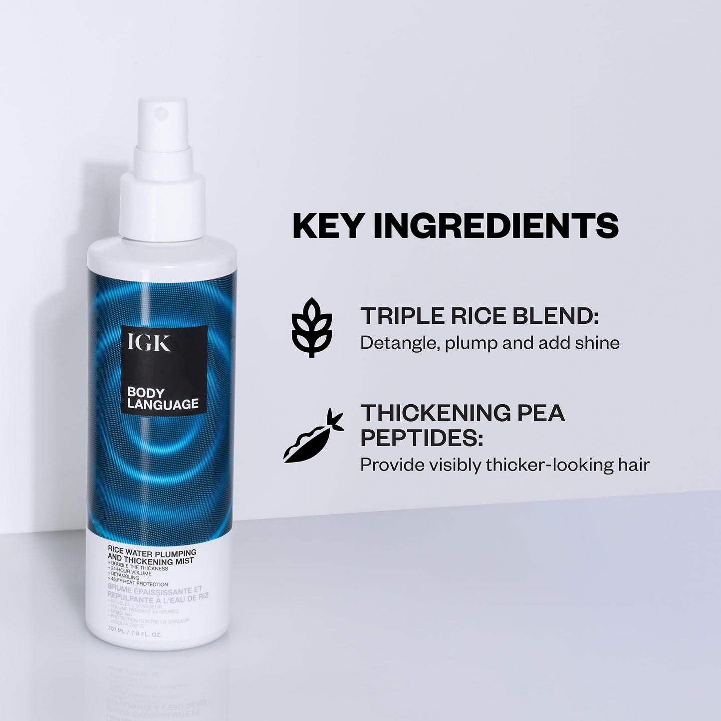 IGK Body Language Rice Water Plumping & Thickening Mist Beauty & Personal Care IGK
