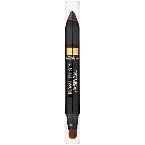 L'Oreal Paris Brow Stylist Kabuki Blender Brow Crayon, Brunette, 0.05 oz. Beauty & Personal Care L'Oreal Paris