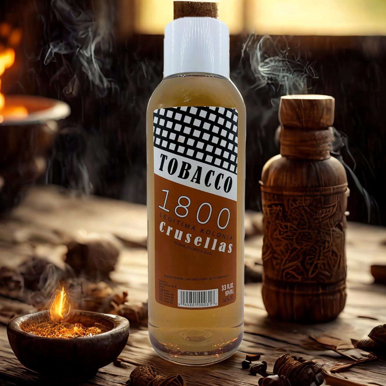 Crusellas Legitima Agua de Kolonia 1800 Tobacco Splash Cologne 33 Fl. Oz. Beauty & Personal Care Crusellas