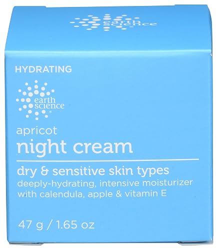 EARTH SCIENCE - Apricot Night Cream with Hydrating Apricot and Vitamin E for Dry Skin (1.65 oz) Beauty & Personal Care Earth Science