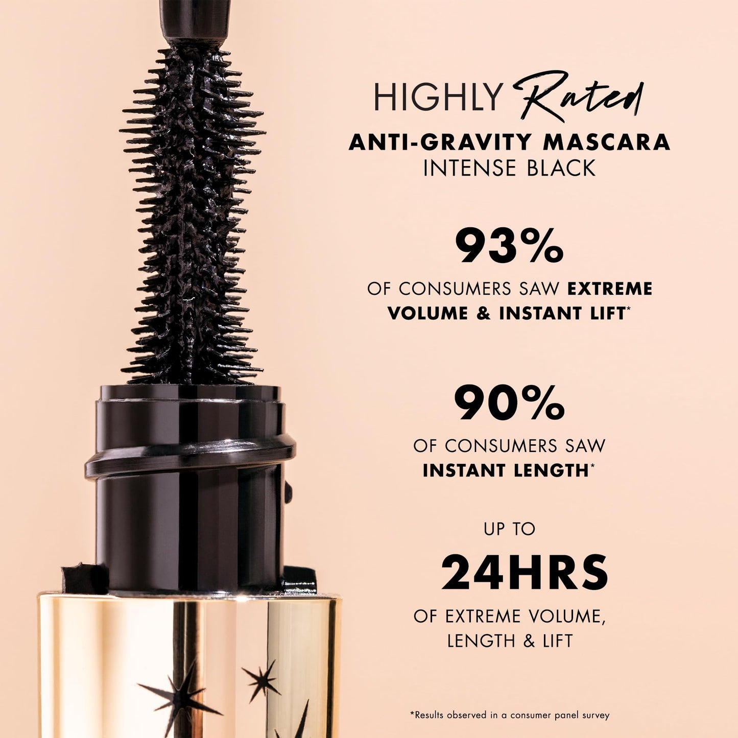 Milani Mascara Volume and Length, Highly Rated Anti-Gravity Black Shade with Castor Oil and Molded Hourglass Shaped Lash Coating Mascara Wand Beauty & Personal Care Milani