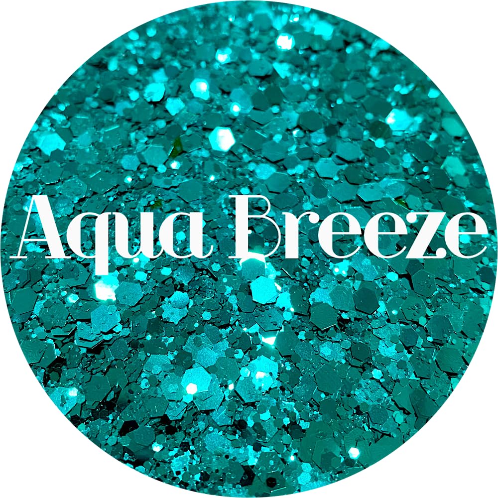 Teal Polyester Glitter | Craft Glitter | Glitter for Arts & Crafts | Tumblers | Cosmetics | Nails | Epoxy Resin Art | Slime | DIY | Body Glitter | 1 Beauty & Personal Care Glitter Heart Co.
