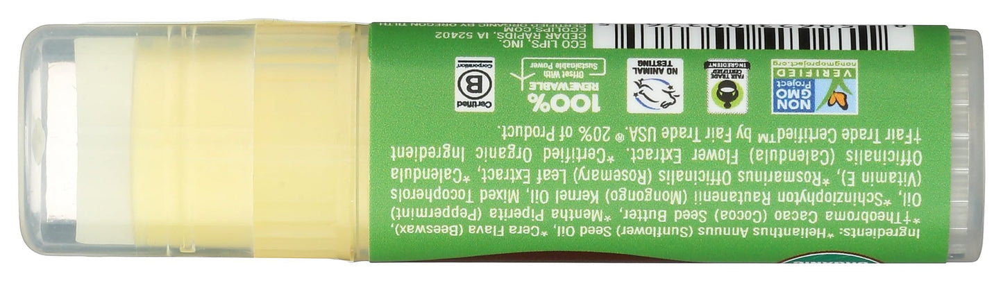 Eco Lips, Lip Balm Mongo Kiss Peppermint Organic, 0.25 Ounce Beauty and Personal Care Eco Lips