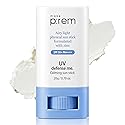 MAKEPREM UVA UVB Defense Me Calming Sun Stick Sunblock SPF 50+ PA++++ 0.7 Oz VEGAN Sensitive Oily Acne-Prone Skin Reef-Safe Mineral Sunscreen Non-Nano Beauty & Personal Care MAKEP:REM