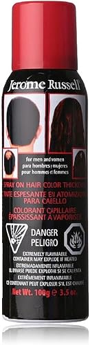 Jerome Russell Hair Color Thickener for Thinning Hair, Black 3.5 oz (Pack of 5) Beauty & Personal Care Jerome Russell