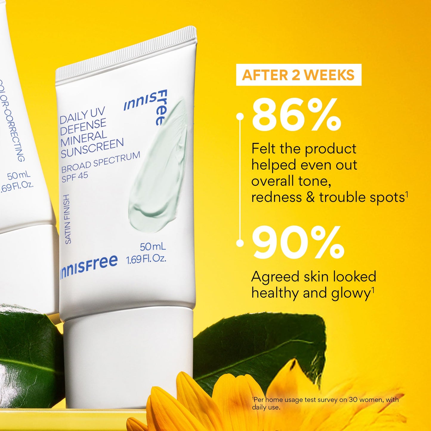 innisfree Daily Mineral UV Defense SPF 45 | Tinted Korean Sunscreen with Zinc Oxide for Redness | Gentle, Hydrating and Lightweight | Available in 2 Beauty and Personal Care innisfree