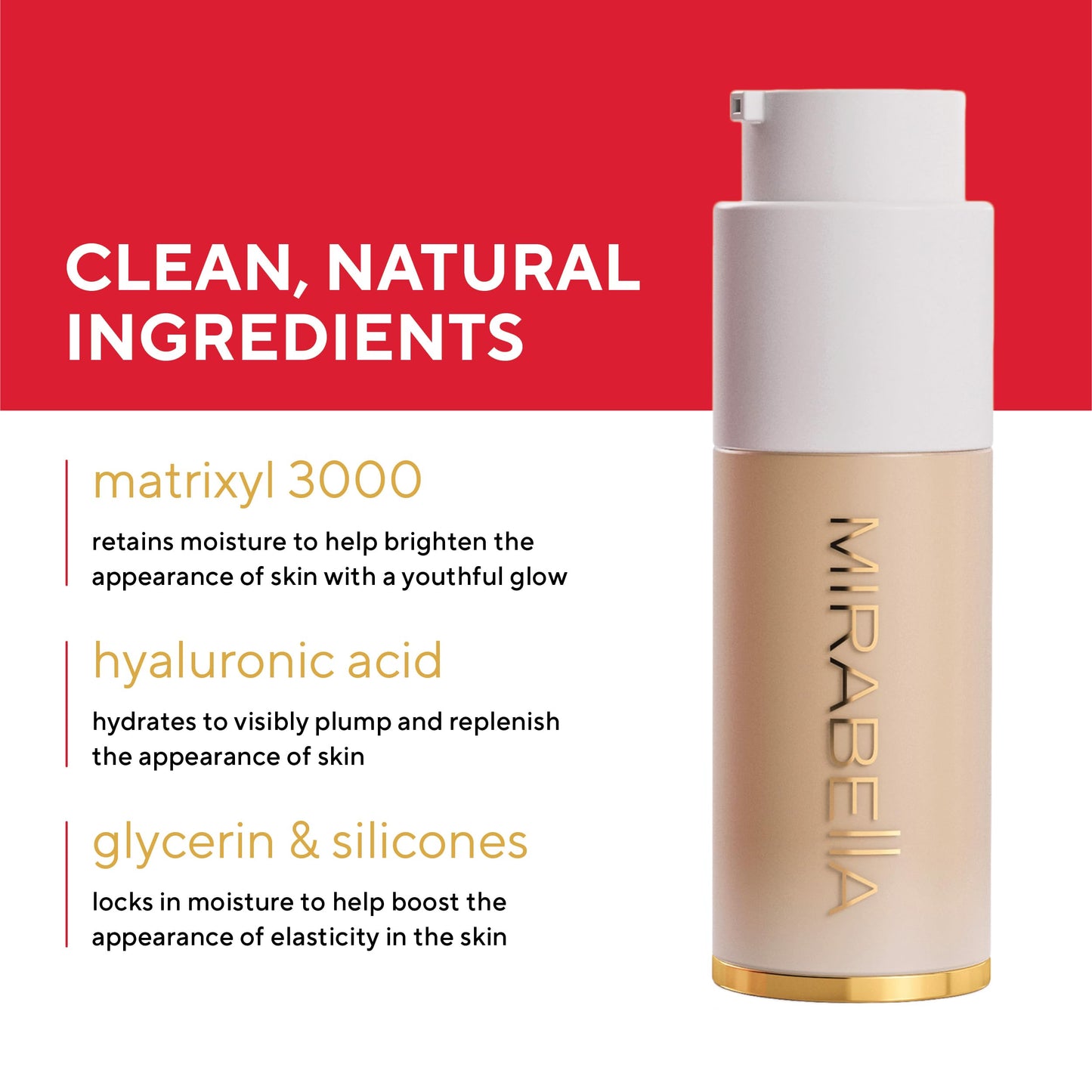MIRABELLA - Invincible for All HD Liquid Foundation, Moisturizing Face Products for All Skin Types, Full-Coverage Lightweight Foundation Makeup Beauty & Personal Care Mirabella