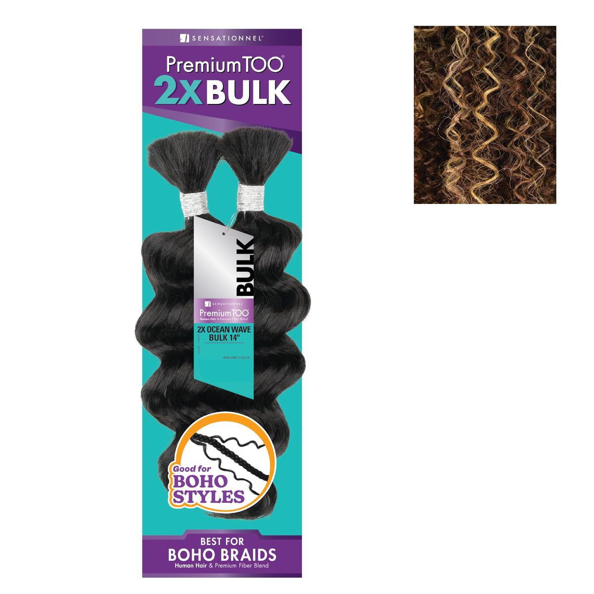Sensationnel PremiumToo Bulk Weaving-2X Ocean Wave,1pk 14in, S4/30/613