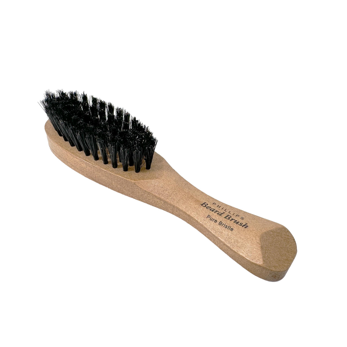 Phillips Brush Co Boar Bristle Beard Brush - Compact, Lightweight, Wooden Men's Grooming Tool for Facial Hair Beauty & Personal Care Phillips Brush