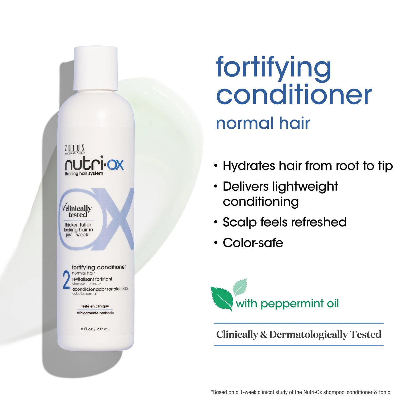 NUTRI-OX Starter Kit for Thinning Hair | Thicker, Fuller-Looking Hair | Peppermint | Clinically & Dermatologically Tested | 30 Day Supply Beauty & Personal Care NUTRI-OX