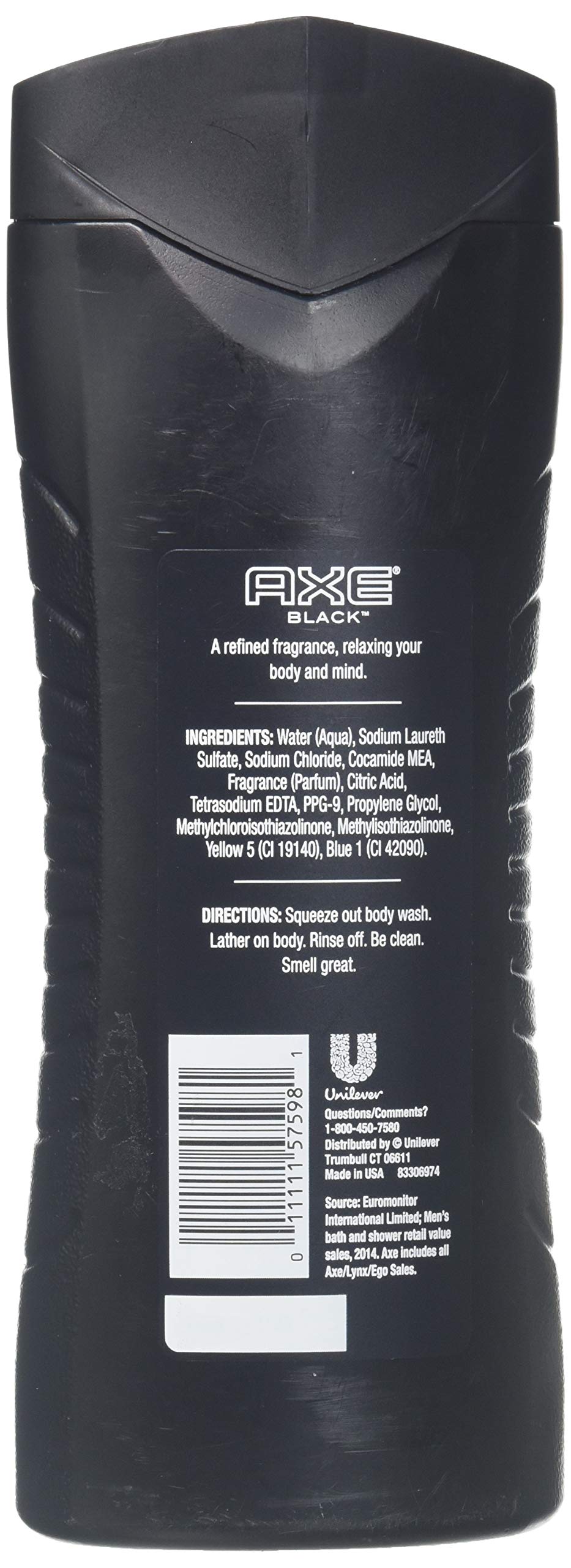 Axe Body Wash Black Frozen Pear And Cedarwood 12Hr 16 Ounce (Pack of 2) Beauty & Personal Care AXE