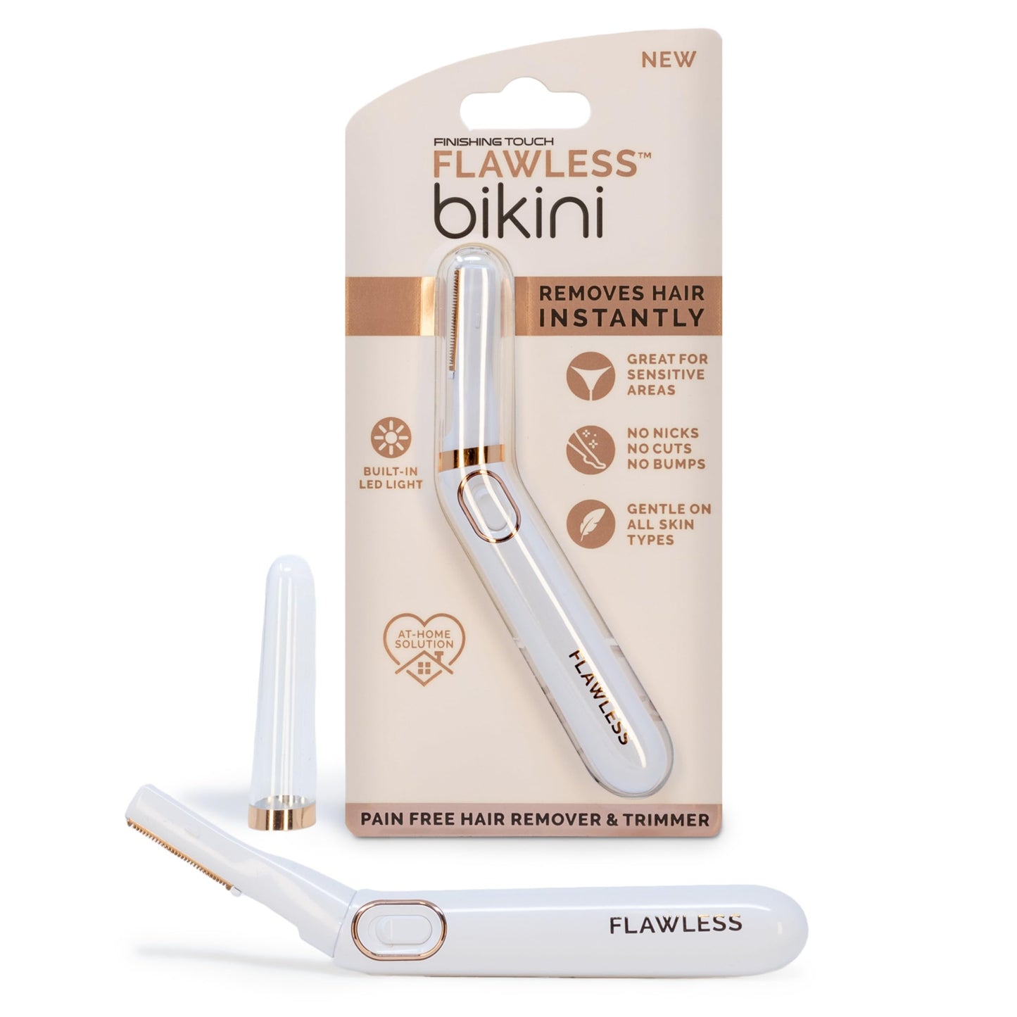 Finishing Touch Flawless Bikini Shaver and Trimmer Hair Remover for Women, Dry Use Electric Razor, Personal Groomer for Intimate Ladies Shaving, No Beauty & Personal Care Finishing Touch Flawless
