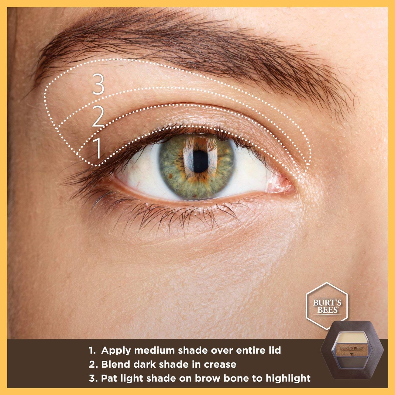 Burt's Bees 100% Natural Eye Shadow Palette Trio, Dusky Woods - 0.12 Ounce Beauty & Personal Care Burt's Bees