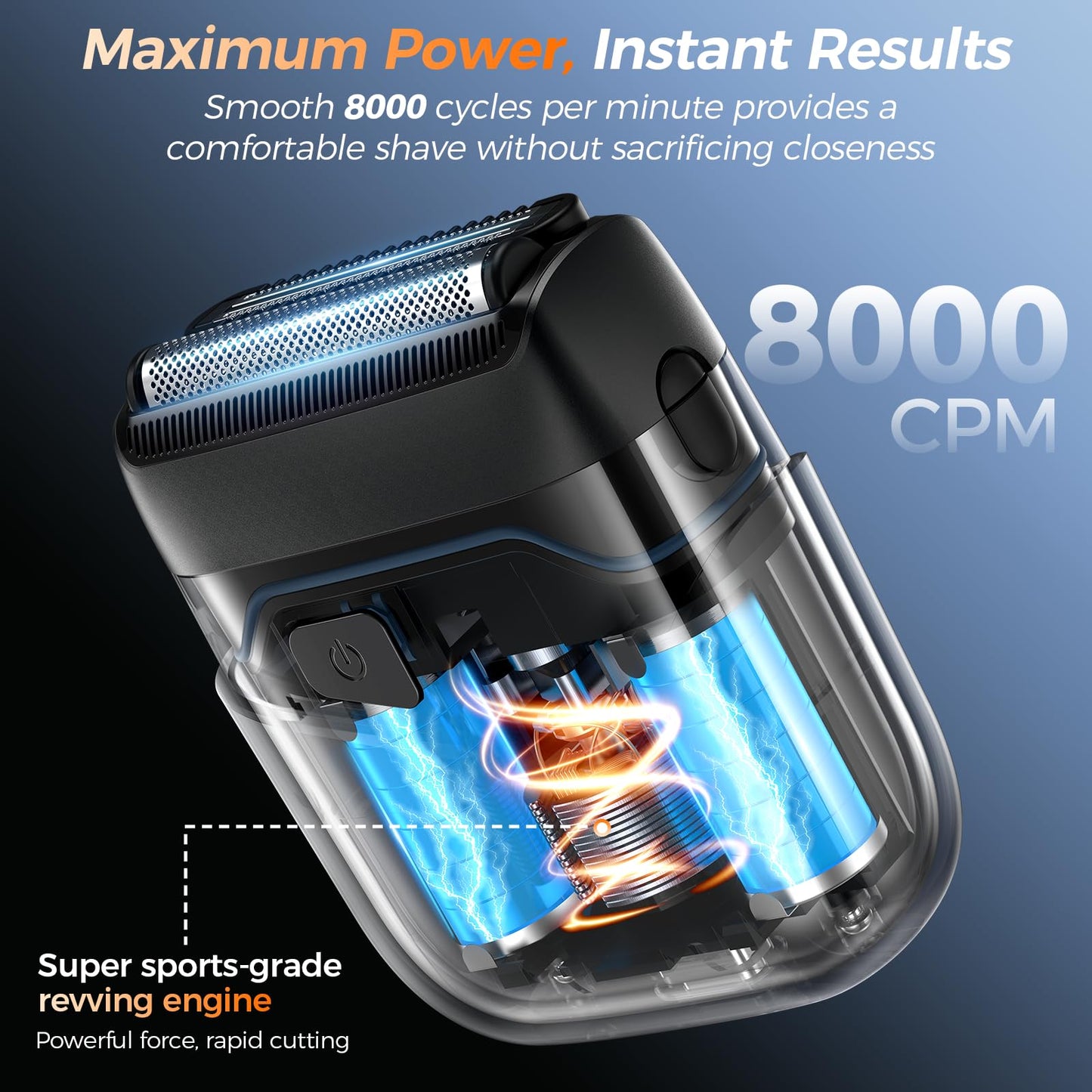 VYLTO Electric Foil Shavers for Men- New Version Mini Electric Razor with 3D Floating Heads & Precision Blades, Portable Cordless Electric Shaver IPX7 Beauty and Personal Care Vylto