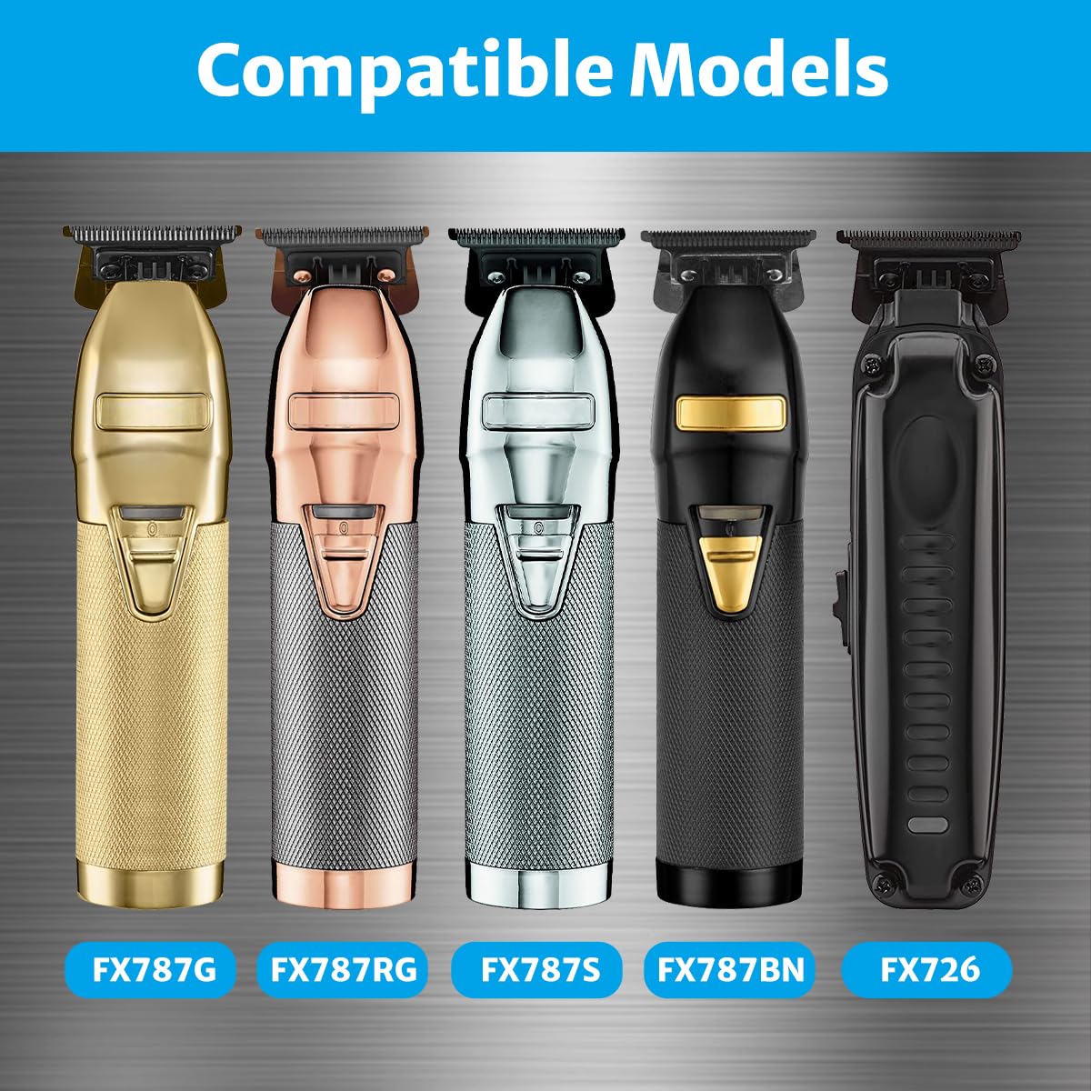 Blade Compatible with Babyliss Trimmer Blades Replacement FX707z, FX787, FX726, 1 Pack, Gold Beauty and Personal Care Perfitech