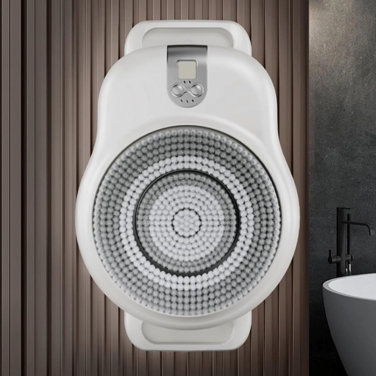 Wall Mounted Back Scrubber for Shower Wall, Shower Back Scrubber Wall Mounted, 360° Automatic Back Scrubber Electric Back Exfoliating Bath Wash Pad Beauty and Personal Care LZDOYY
