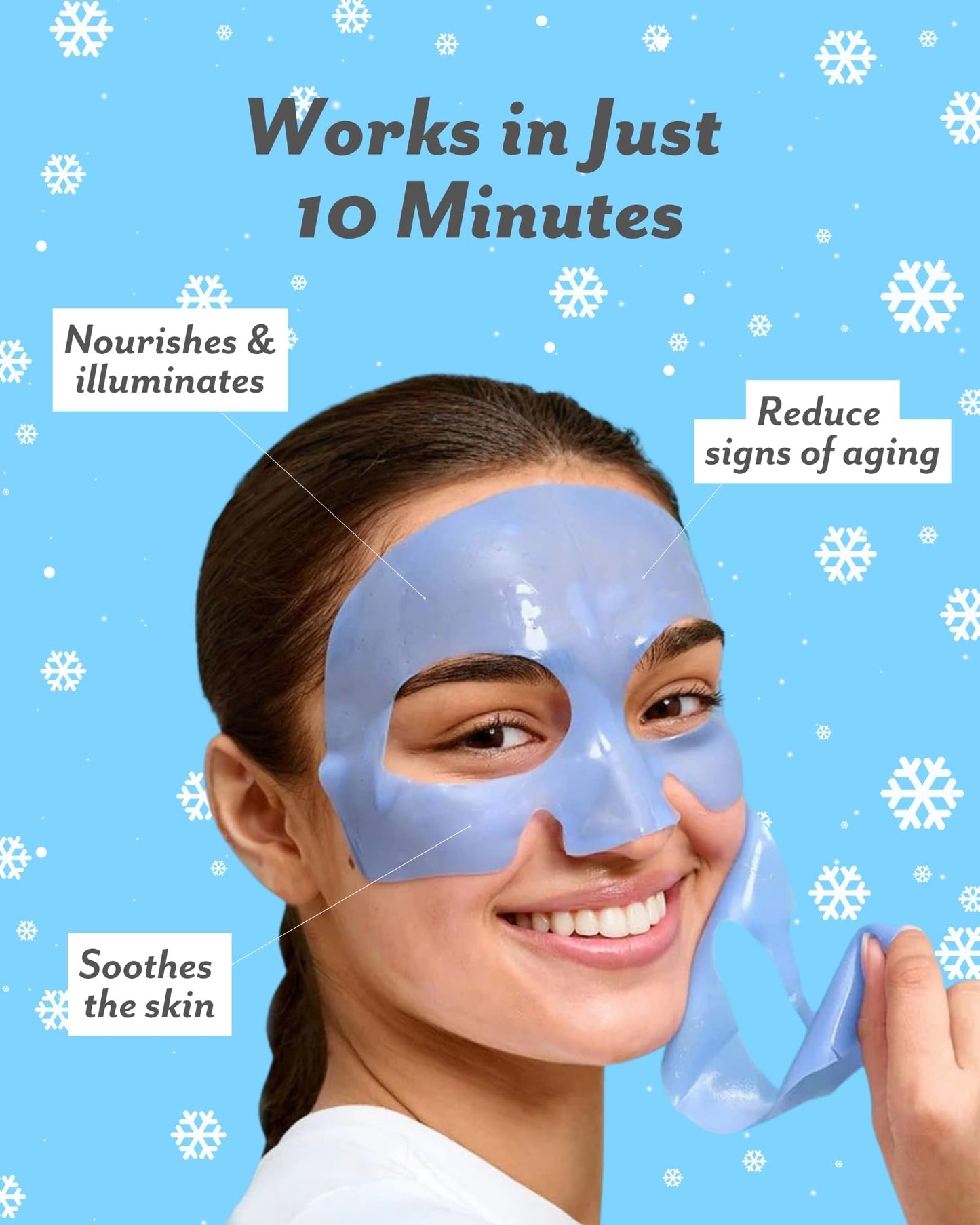 Patchology Iced Cooling and Firming Hydrogel Masks with Peptides, Cloudberry Oil and Bakuchiol. Facial Sheet Mask designed to firm skin and soothe Beauty & Personal Care Patchology