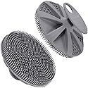 INNERNEED Food-Grade Soft Silicone Body Scrubber Shower Brush Handheld Cleansing Skin Brush, Gentle Exfoliating and Lather Well (Gray) Beauty & Personal Care INNERNEED
