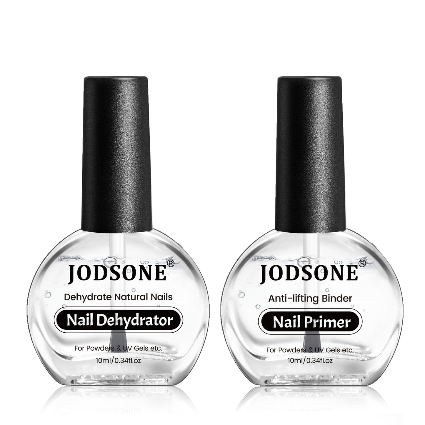 JODSONE 2Pcs 10ml Nail Dehydrate and Nail Primer Kit for U V Gel Nails Polish Professional Salons Set Superior Bonding DIY Art Design Long Lasting Beauty and Personal Care JODSONE Default Title