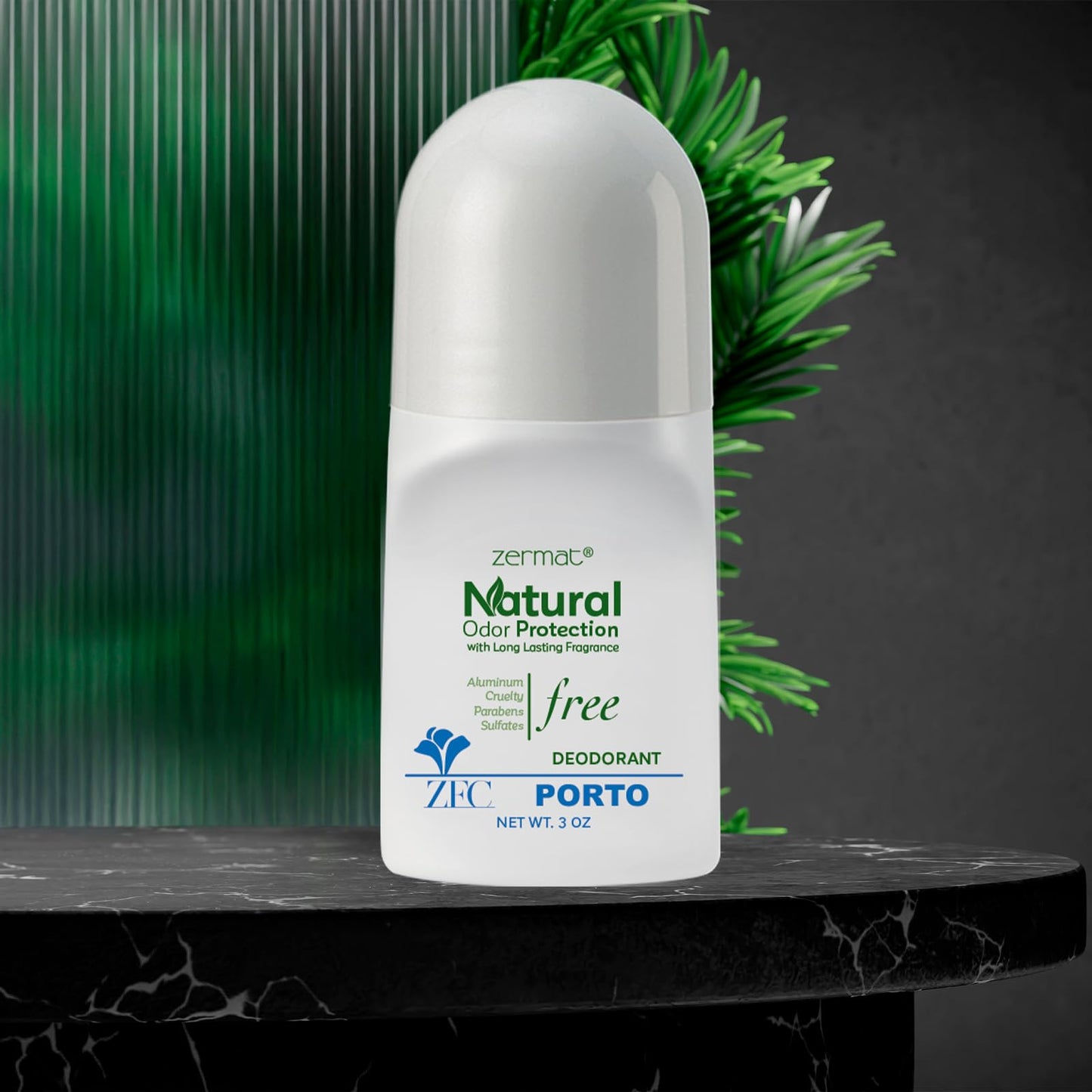 Zermat Zentimento Porto, Natural Roll-On Deodorant, 3 Oz. Beauty and Personal Care Zermat