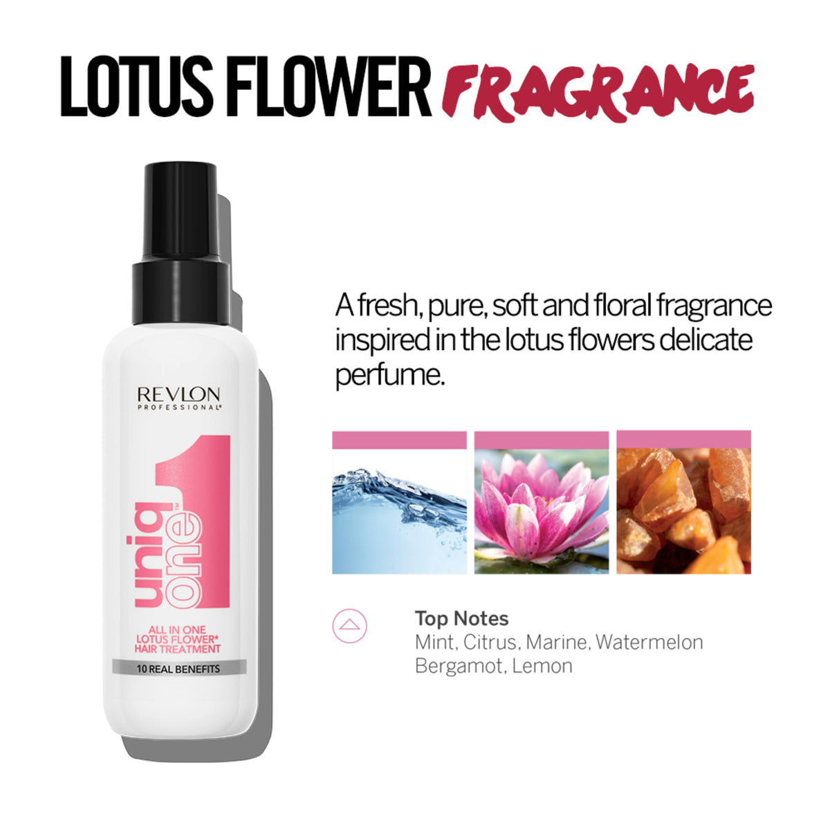 REVLON PROFESSIONAL UniqOne 10-in-1 Hair Treatment, Lotus Flower, 5.1 Fl Oz