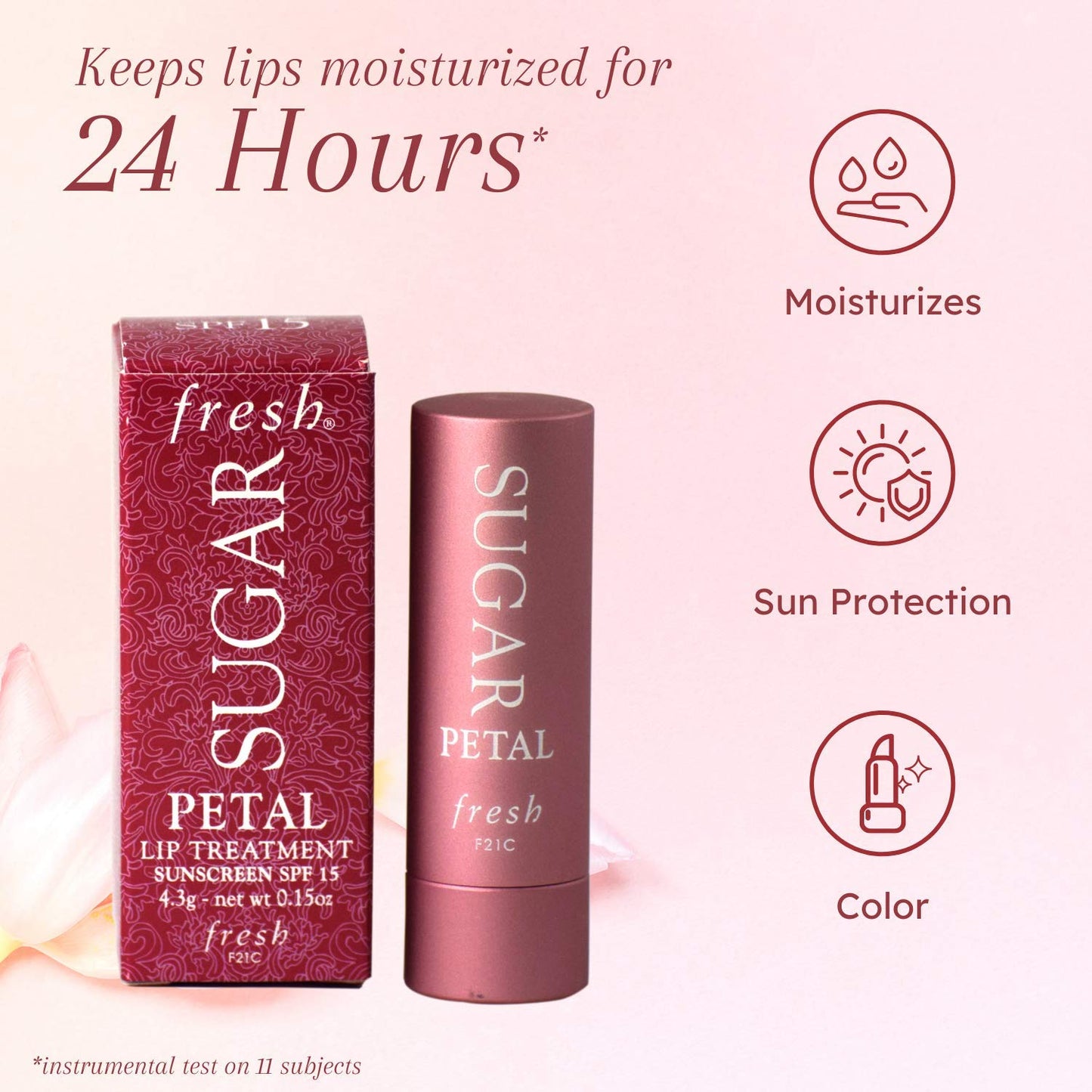 Fresh Fresh sugar lip treatment spf 15 - petal, 0.15oz, 0.15 Ounce Beauty & Personal Care Fresh