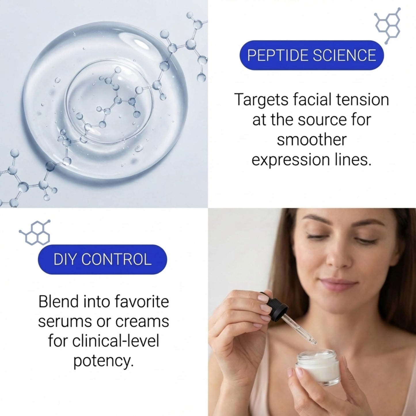 Skin Perfection Snap 8 Peptides Serum for Face - Anti Aging Peptide Serum for Fine Lines & Wrinkles - Diy Peptide Face with Hyaluronic Acid Crows Feet Beauty & Personal Care Skin Perfection