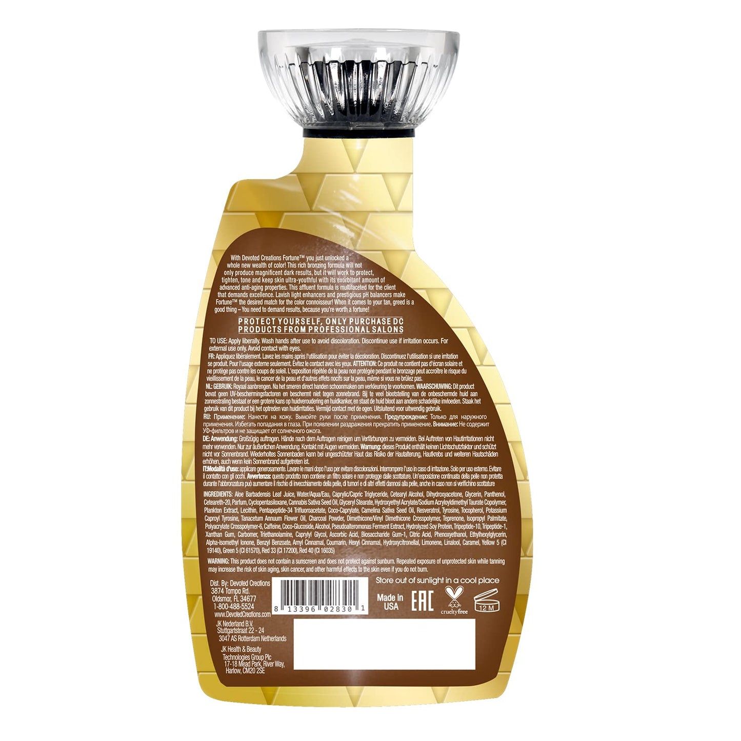 Devoted Creations Fortune Bronzer Tanning Lotion 13.5 oz Beauty & Personal Care Devoted Creations