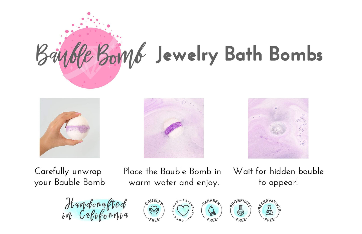 Bauble Bomb's Pina Colada Jewelry Surprise Deluxe X Large 9 oz Bath Bomb Fizzies Made in USA, Cruelty Free! Ring Size 09 Beauty and Personal Care Kate Bissett