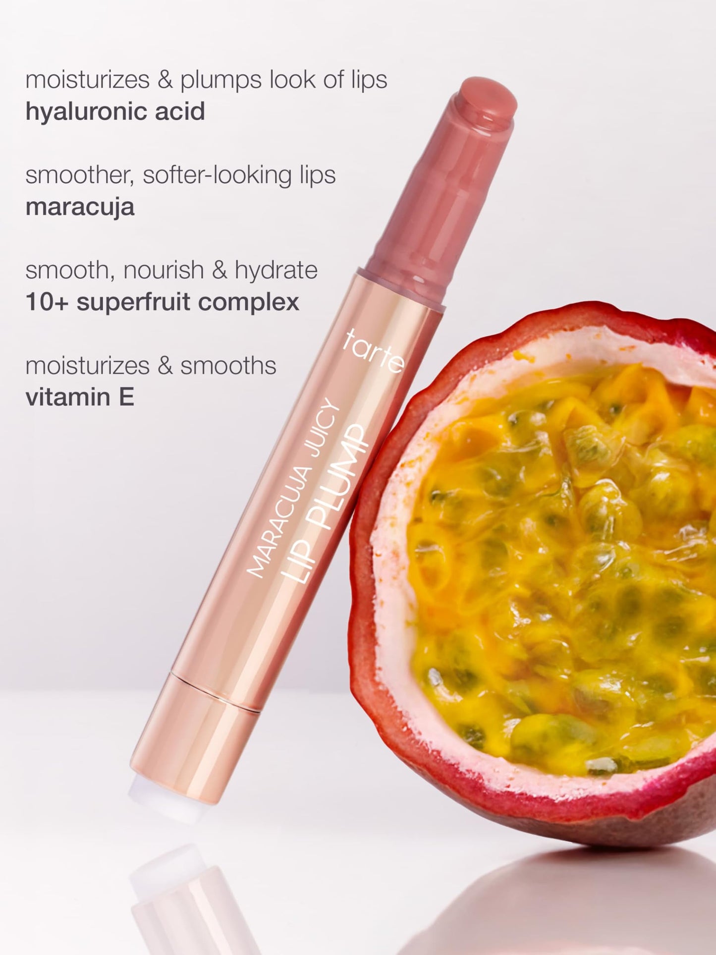 tarte maracuja juicy lip plump - Hydrating & Volumizing Lip Plumper Gloss Balm with Nourishing Hyaluronic Acid & Vitamin E, Plumps & Moisturizes Beauty & Personal Care tarte