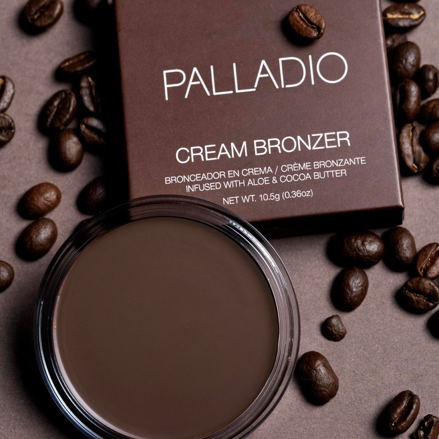 Palladio Cream Bronzer for Face & Skin, Creates a Sun Kissed Glow, Infused with Aloe & Cocoa Butter, Buildable Coverage, Vegan Formula, Cruelty Free Beauty & Personal Care Palladio