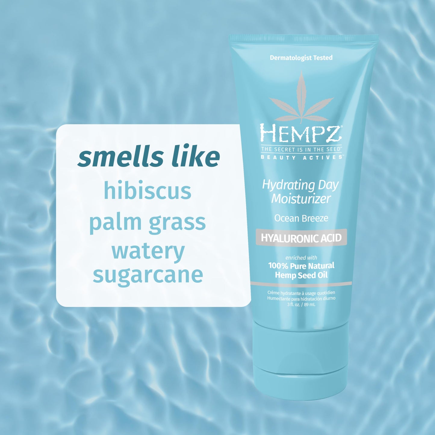 Hempz Ocean Breeze Hydrating Daily Moisturizer - Hydrating Day Cream Rich with Minerals, Vitamin C, & Hempseed Oil to Hydrate & Repair Extremely Dry Beauty & Personal Care Hempz