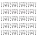 Lawie 100 Pack 2" Snap Hair Clips - Silver Metal Barrettes, 5cm Small Hairpins, Thin Barrettes for Gray Hair, DIY Crafts, Accessories for Women Beauty & Personal Care Lawie