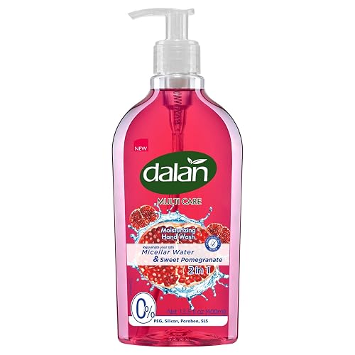Dalan Sweet Pomegranate Multicare Ultra Moisturizing Liquid Hand Soap for Normal and Dry Hands Fresh Clean and Soft Feeling (13.5 Fl Oz / 400 mL (Pack Beauty & Personal Care Dalan