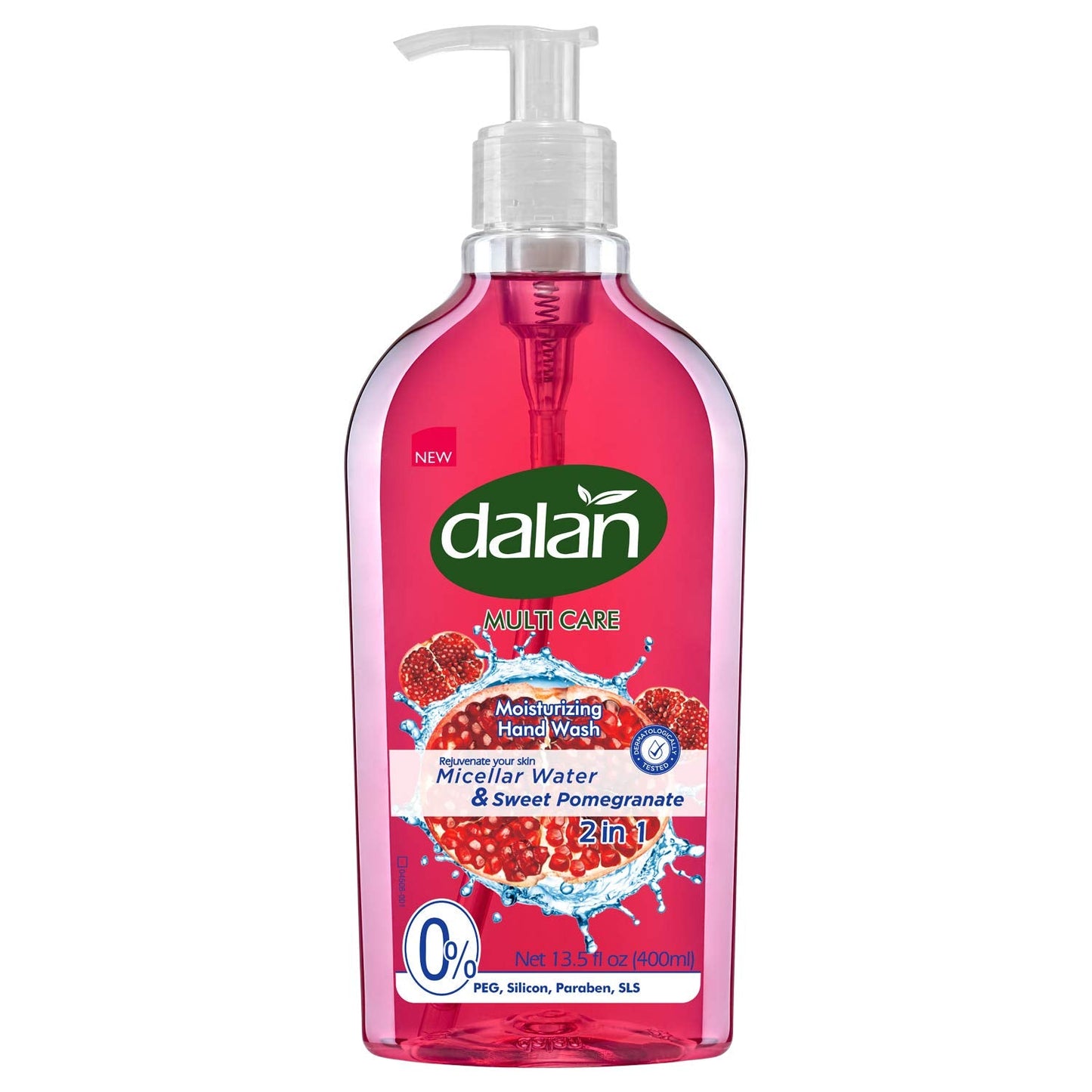 Dalan Sweet Pomegranate Multicare Ultra Moisturizing Liquid Hand Soap for Normal and Dry Hands Fresh Clean and Soft Feeling (13.5 Fl Oz / 400 mL (Pack Beauty & Personal Care Dalan