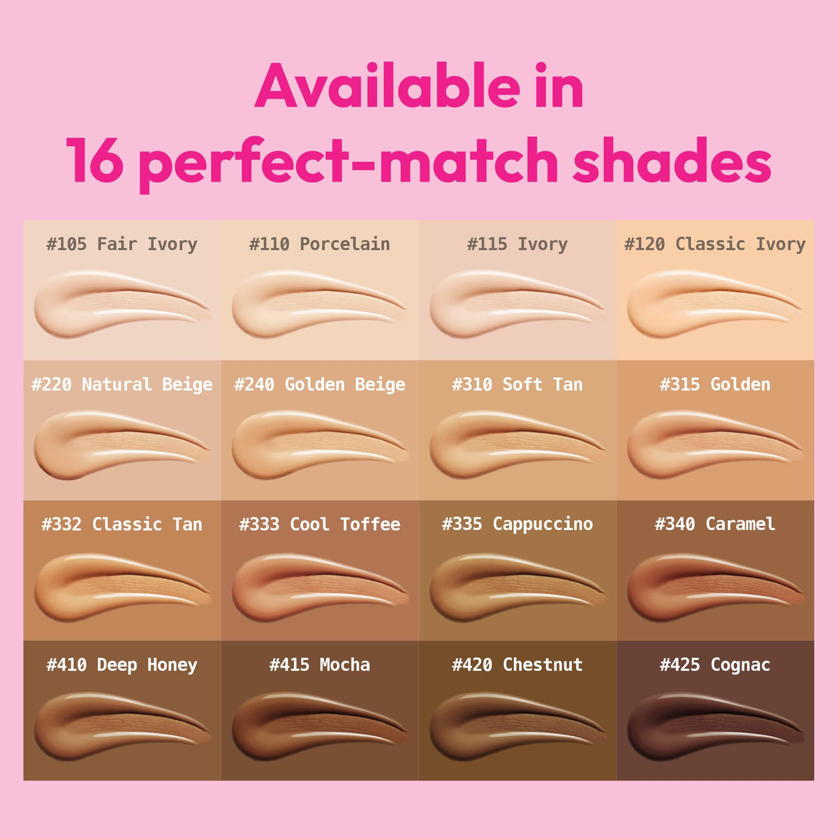 Ruby Kisses Cushion Foundation, Full Coverage Korean Makeup, Lightweight & Long Lasting, All Day Natural Glowy Finish for All Skin Types with