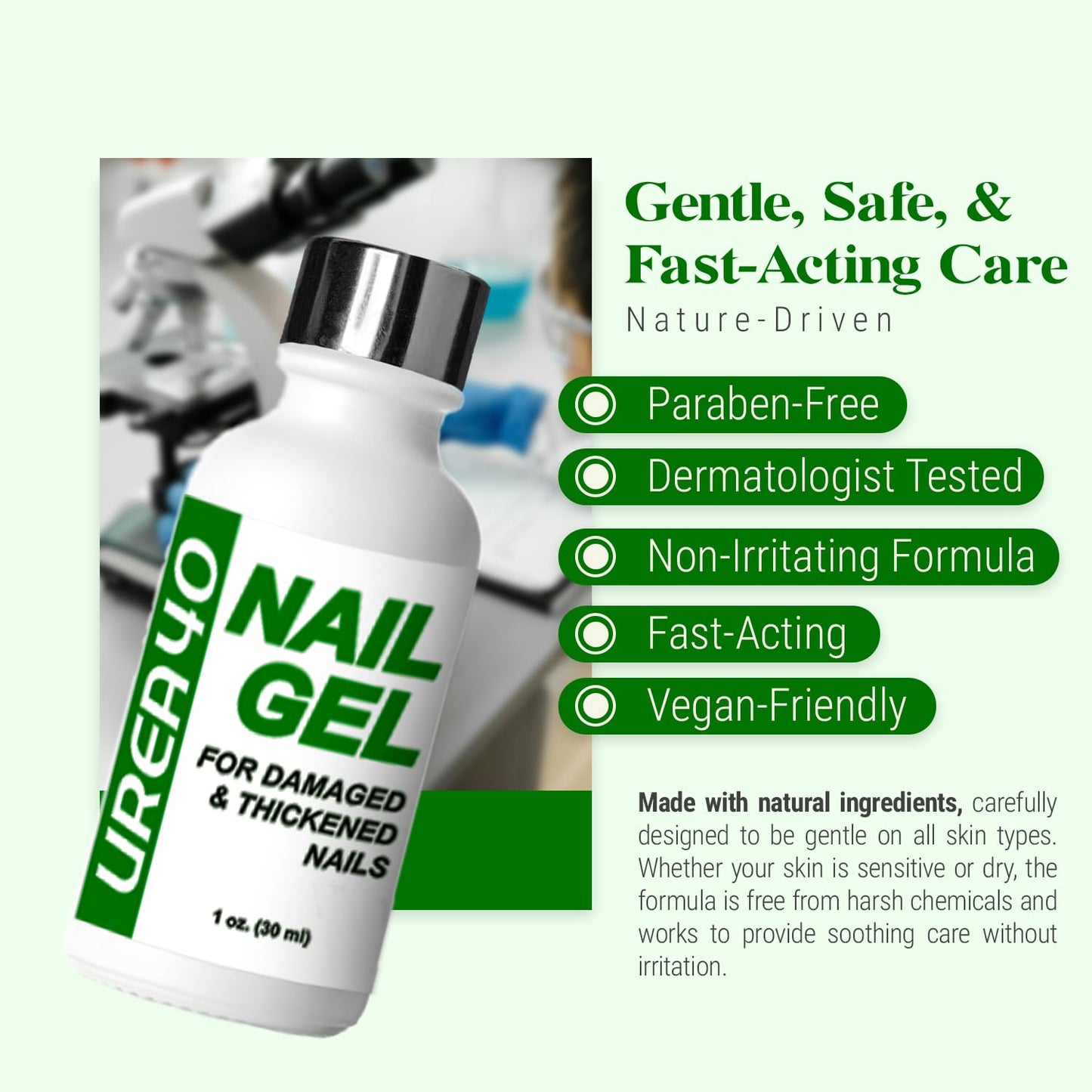 Urea Nail Gel - Softens Cracked Heel Calluses & Thick Toenails - Repairs Damaged, Yellow, Discolored Nails - Highly Effective & Quick-Dry Fingernails Beauty & Personal Care Scientific Solutions Global