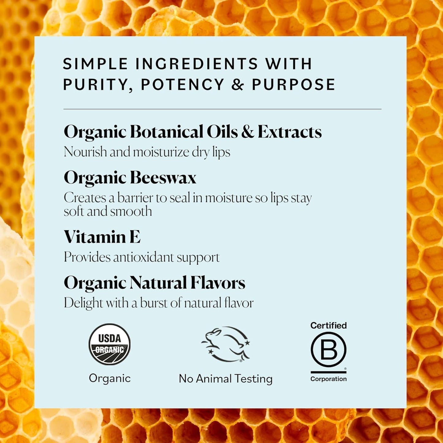 Sky Organics Organic Lip Balms With Beeswax for Lips, USDA Certified Organic, Four Assorted Flavors to Moisturize, Soothe & Soften, 4pk. Beauty & Personal Care Sky Organics