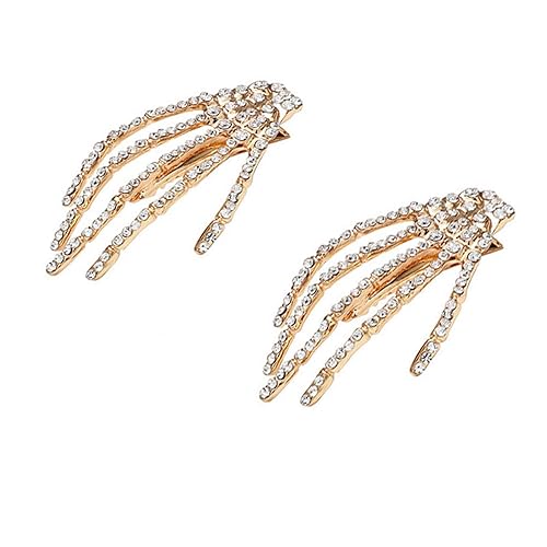 Halloween Hair Accessories for Women Girls - Halloween Costumes Skeleton Hand Hair Clip Hairpin Rhinestone Hair Claw Clips Barettes Christmas Birthday Beauty & Personal Care Sisadodo