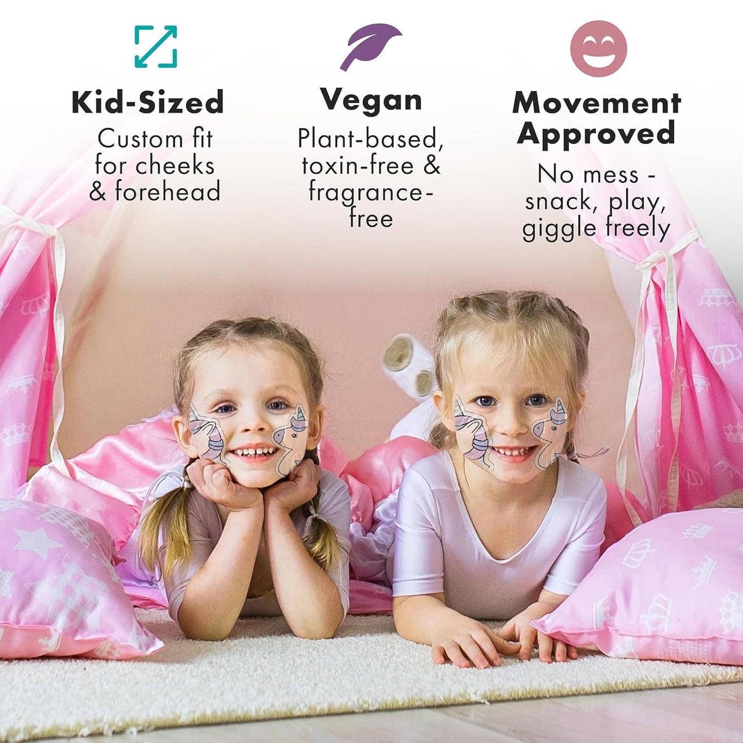 Unicorn Kids Face Masks Skincare Set (10pcs), Organic Vegan & Kid Safe Skin Care Ages 4+, Cute Animal Sheet Masks for Girls, Spa Day, Sleepover Beauty & Personal Care Sprk Naturals