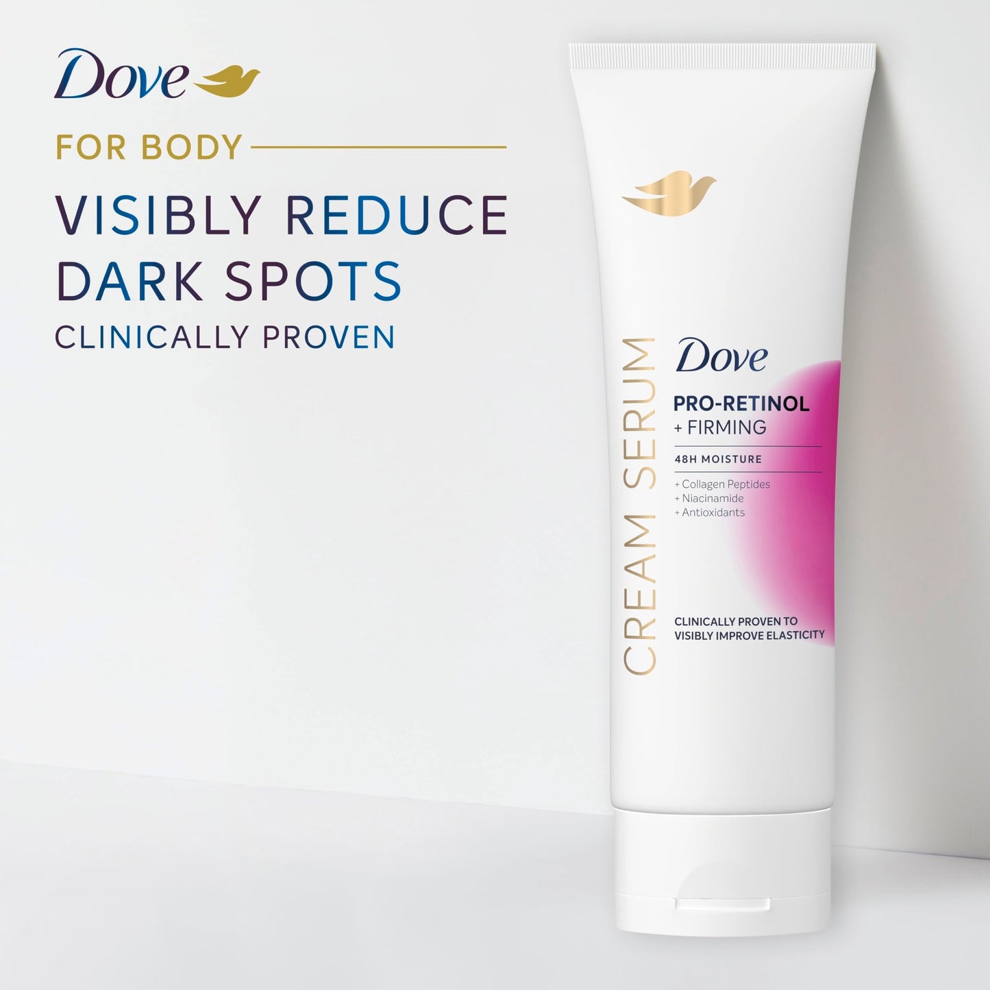 Dove Cream Serum Pro-Retinol + Firming for Elasticity and Firmness, with Collagen Peptides, Niacinamide and Antioxidants Lotion, 8 oz Beauty & Personal Care Dove